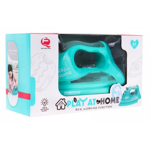 Modrá veľká Žehlička pre deti 3+ Efekty Zvuku Svetlá + Funkcia vodnej paryy