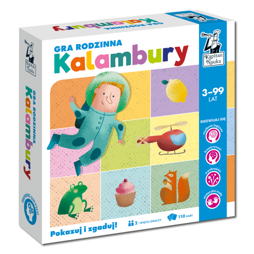 Tímová hra na asociácie "Kalambury" zábava pre dospelých a deti 3+