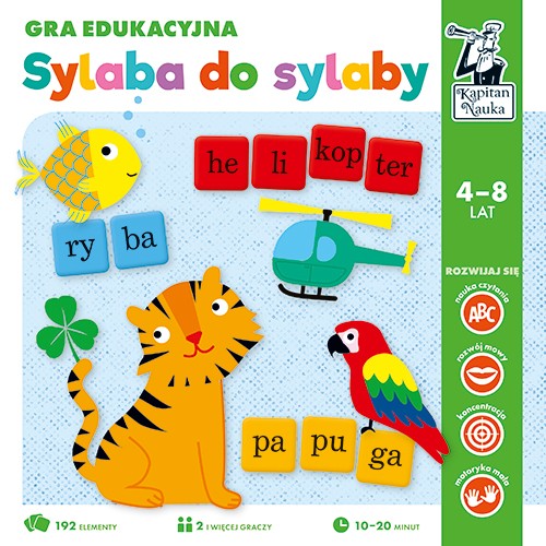 Edukačná hra "Sylaba k sylabe" pre deti 4-8 rokov + Skladanie slov + Pomenovanie obrázkov