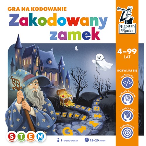 Edukačná hra "Zakódovaný zámok" pre deti 4-10 rokov + Učenie základov programovania + Stolová hra na spoluprácu