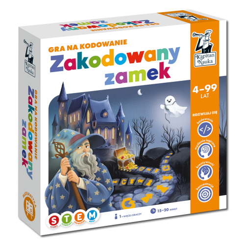 Edukačná hra "Zakódovaný zámok" pre deti 4-10 rokov + Učenie základov programovania + Stolová hra na spoluprácu