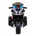 Motorka BMW HP4 na batériu pre deti Červený + 3 kolesá + LED + MP3 USB + Ekokoža