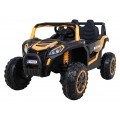 Buggy UTV 2000M Racing Auto na batériu Zlaté + MP3 Zvuky Svietidlá + Ovládač + Pomalý štart