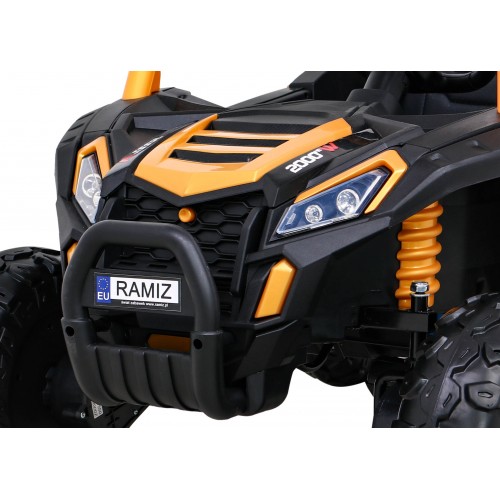 Buggy UTV 2000M Racing Auto na batériu Zlaté + MP3 Zvuky Svietidlá + Ovládač + Pomalý štart