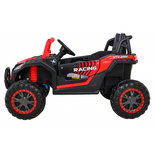 Buggy UTV 2000M Racing Auto na batériu Červené + MP3 Zvuky Svietidlá + Ovládač + Pomalý štart