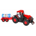 Interaktívny traktor na bubliny pre deti 3+ Jazdiace vozidlo s prívesom
