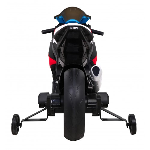 Motorka BMW HP4 na batériu pre deti Červený + Pomocné kolieska + Pomalý štart + EVA + MP3 LED