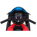 Motorka BMW HP4 na batériu pre deti Červený + Pomocné kolieska + Pomalý štart + EVA + MP3 LED