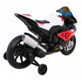 Motorka BMW HP4 na batériu pre deti Červený + Pomocné kolieska + Pomalý štart + EVA + MP3 LED