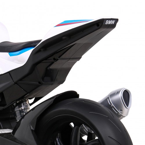 Motorka BMW HP4 na batériu pre deti Biely + Pomocné kolieska + Pomalý štart + EVA + MP3 LED