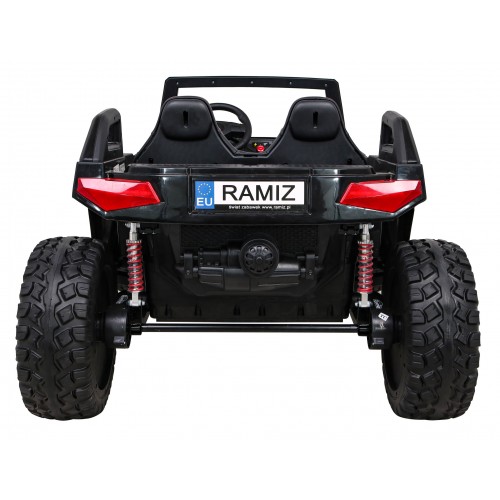 Buggy Clash na batériu pre 2 deti Čierny + Ovládač + Pohon 4x4 + Nastaviteľné sedadlo + Rádio MP3 + LED