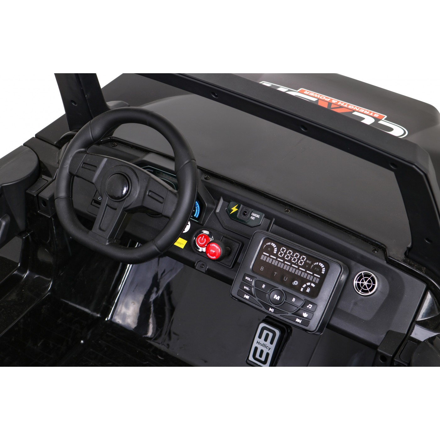 Buggy Clash na batériu pre 2 deti Čierny + Ovládač + Pohon 4x4 + Nastaviteľné sedadlo + Rádio MP3 + LED