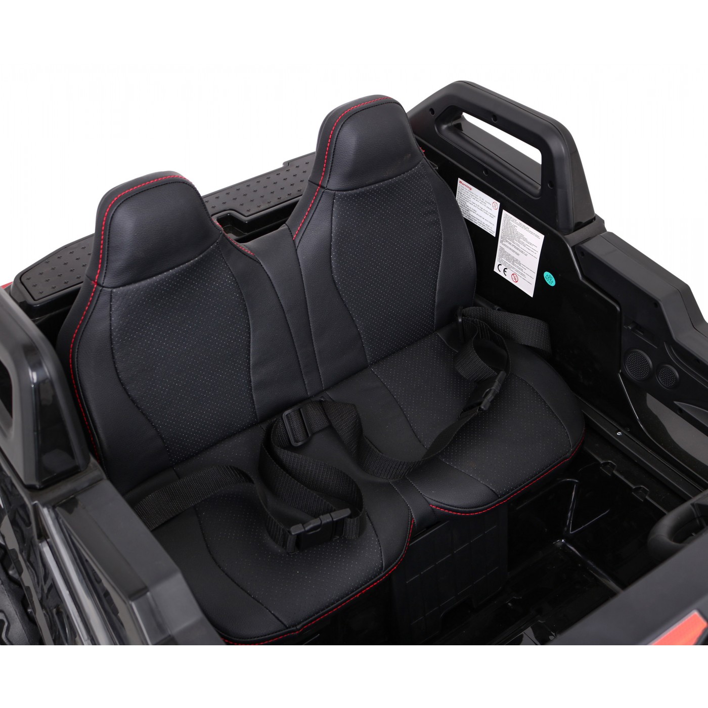 Buggy Clash na batériu pre 2 deti Čierny + Ovládač + Pohon 4x4 + Nastaviteľné sedadlo + Rádio MP3 + LED