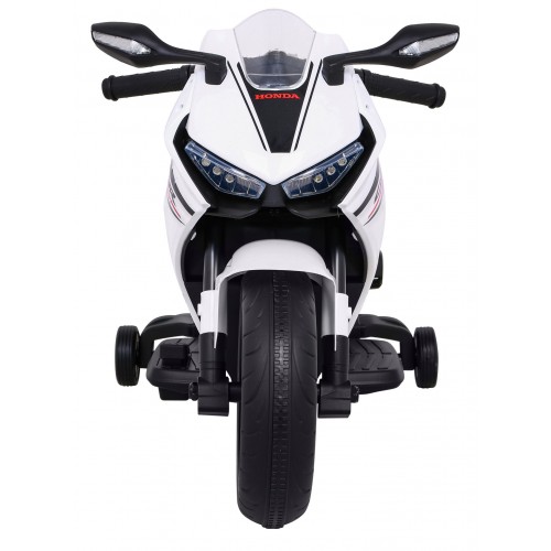 Honda CBR 1000RR Motorka na batériu pre deti Biely + Zvuky MP3 + Pomocné kolieska