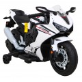 Honda CBR 1000RR Motorka na batériu pre deti Biely + Zvuky MP3 + Pomocné kolieska