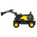 Bager Volvo na batériu Žltý + Pohyblivá lopata + 2 bazény + 150 guličiek + Ovládač + Rádio MP3 + LED
