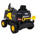 Bager Volvo na batériu Žltý + Pohyblivá lopata + 2 bazény + 150 guličiek + Ovládač + Rádio MP3 + LED