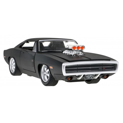 1970 Dodge Charger RT čierny RASTAR model 1:16 Diaľkovo ovládané auto + Ovládač