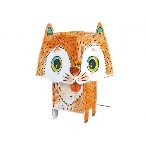 "Mačka" farebná kniha-skladačka 3D pre deti