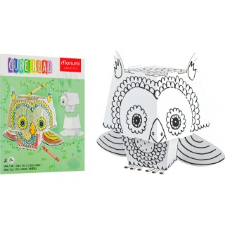 "Sova" farebná kniha-skladačka 3D pre deti