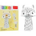 "Lama" farebná kniha-skladačka 3D pre deti