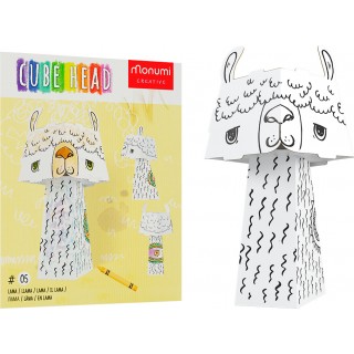 "Lama" farebná kniha-skladačka 3D pre deti