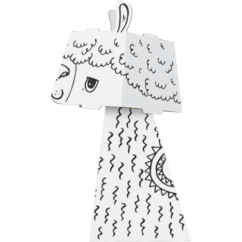 "Lama" farebná kniha-skladačka 3D pre deti