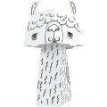 "Lama" farebná kniha-skladačka 3D pre deti