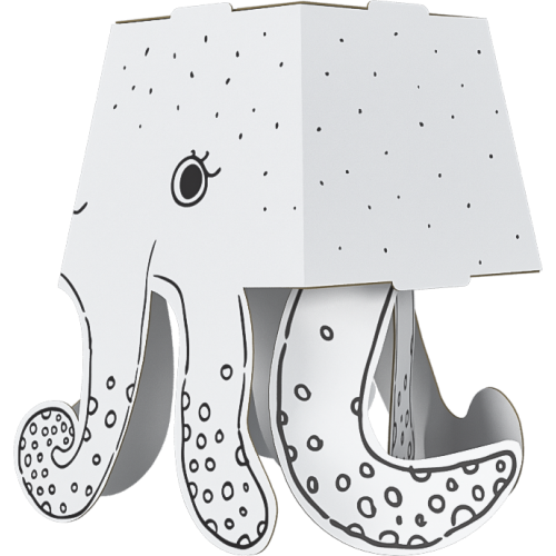 "Chobotnica" farebná kniha-skladačka 3D pre deti