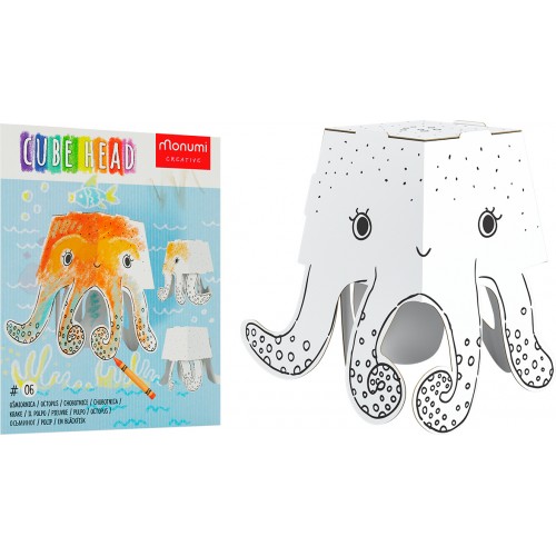 "Chobotnica" farebná kniha-skladačka 3D pre deti