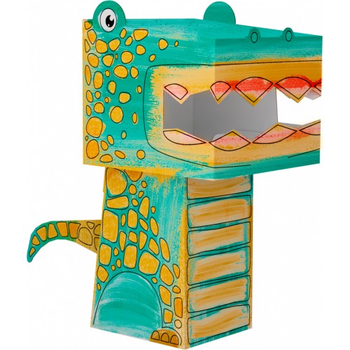 "Tyranosaurus" farebná kniha-skladačka 3D dinosaurus