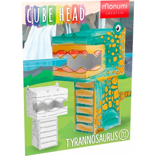 "Tyranosaurus" farebná kniha-skladačka 3D dinosaurus