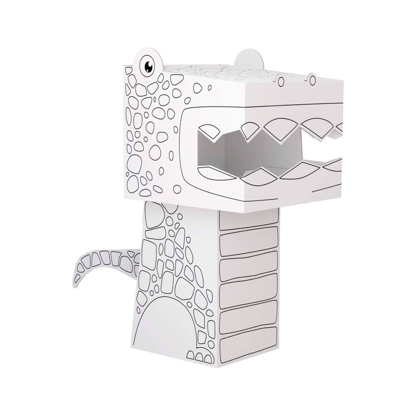 "Tyranosaurus" farebná kniha-skladačka 3D dinosaurus