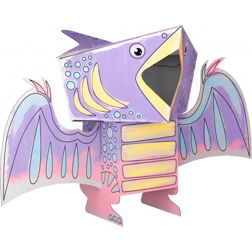 "Pterodaktyl" farebná kniha-skladačka 3D dinosaurus