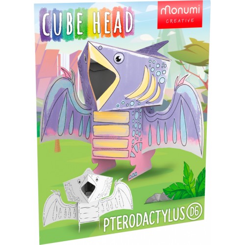 "Pterodaktyl" farebná kniha-skladačka 3D dinosaurus
