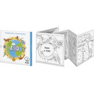 Farebná kniha-harmonika "Deň v ZOO" knižka pre deti