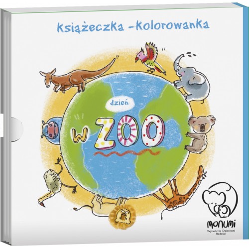 Farebná kniha-harmonika "Deň v ZOO" knižka pre deti