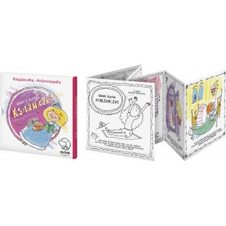 Farebná kniha-harmonika "Deň z života princeznej" knižka pre deti