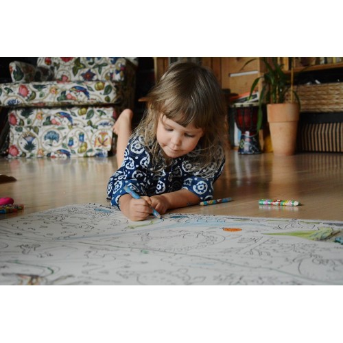 "Safari" podlahová vymaľovanka XXL plagát