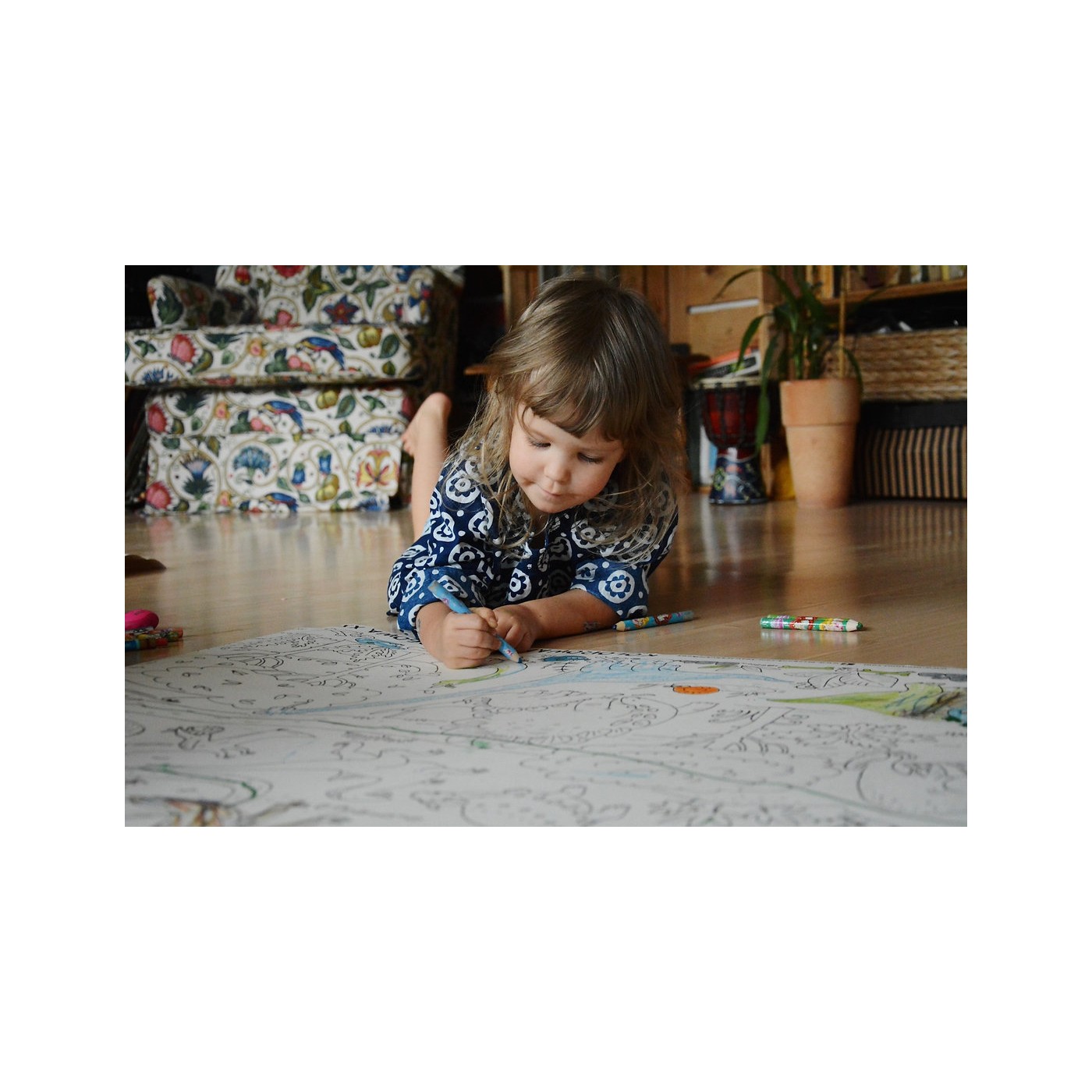 "Safari" podlahová vymaľovanka XXL plagát