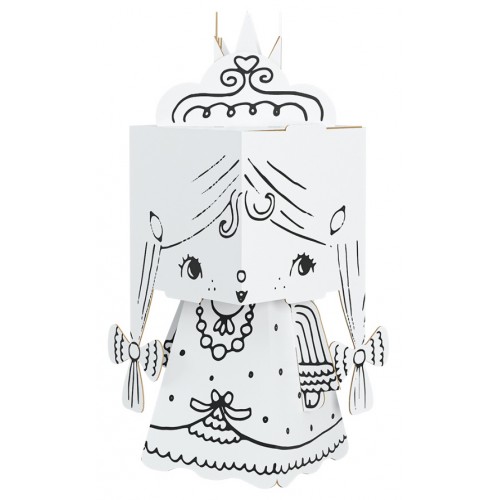 "Princezná" rozprávková vymaľovánka 3D pre deti