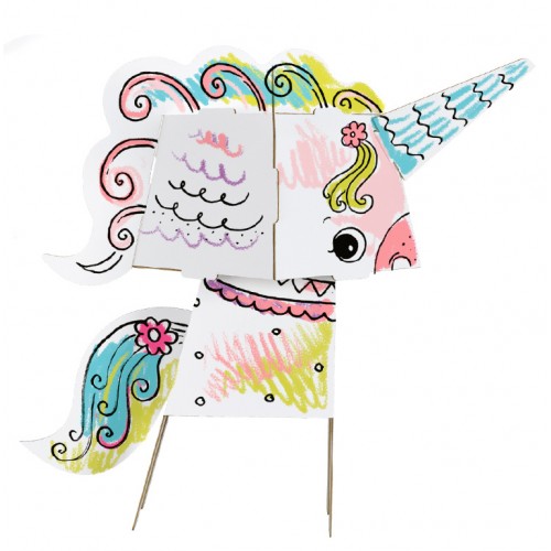 "Jednorožec" vymaľovánka  3D pre deti