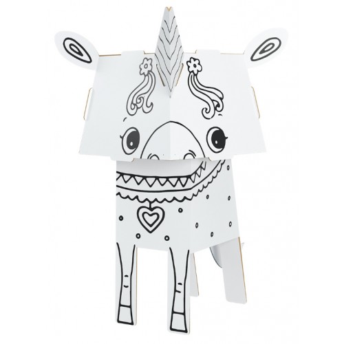 "Jednorožec" vymaľovánka  3D pre deti