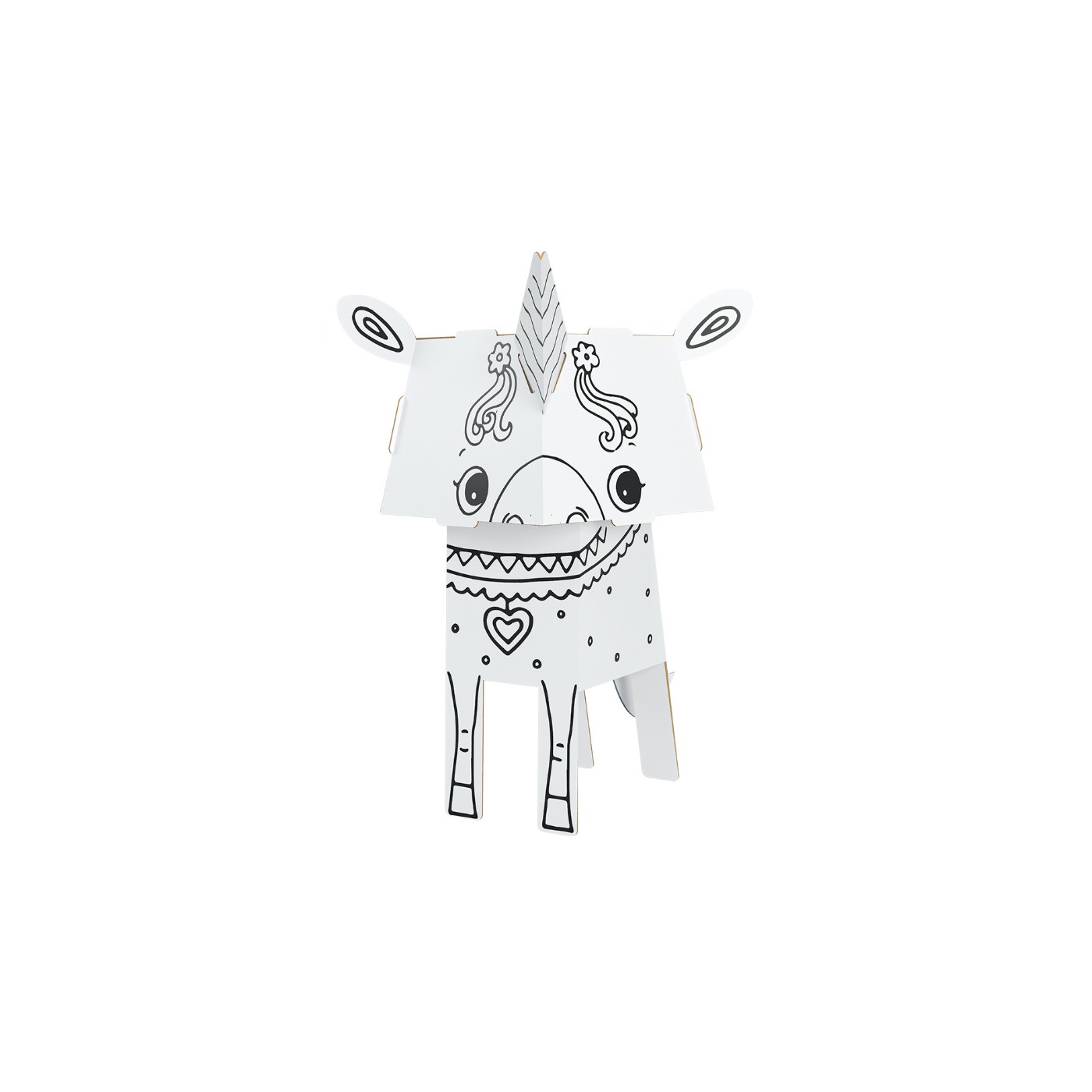 "Jednorožec" vymaľovánka  3D pre deti