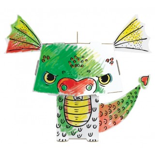 "Drak" vymaľovánka 3D pre deti