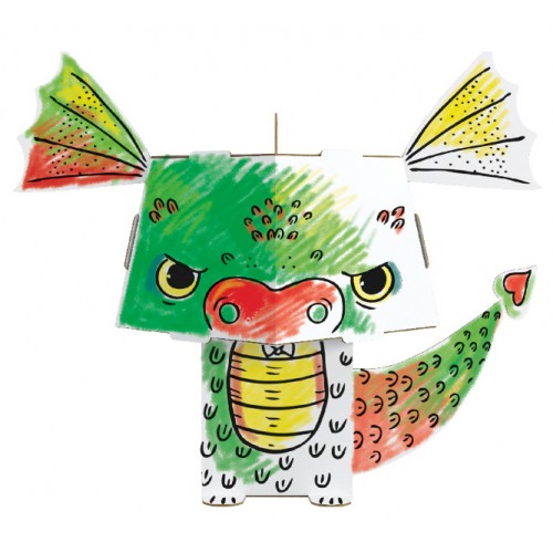 "Drak" vymaľovánka 3D pre deti