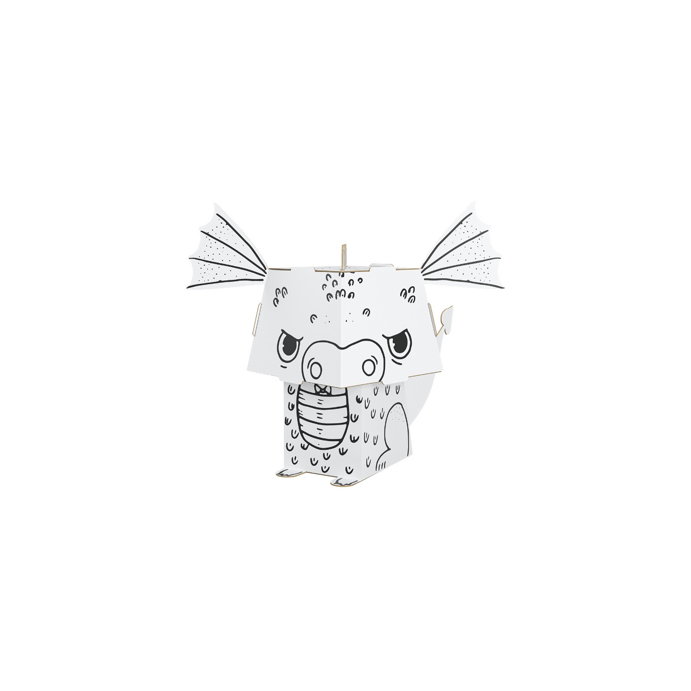 "Drak" vymaľovánka 3D pre deti