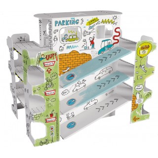 "Parking" priestorová vymaľovánka  XXL pre deti