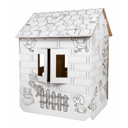 Domček XXL s koňmi vymaľovánka  3D pre deti