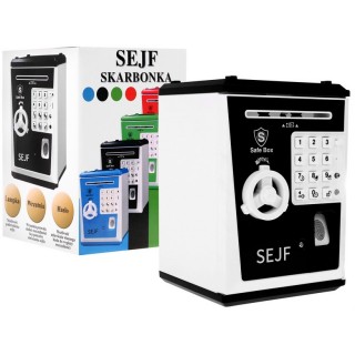 Trezor pokladnička pre deti 3+ čierny Šetrenie peňazí + Učenie podnikania